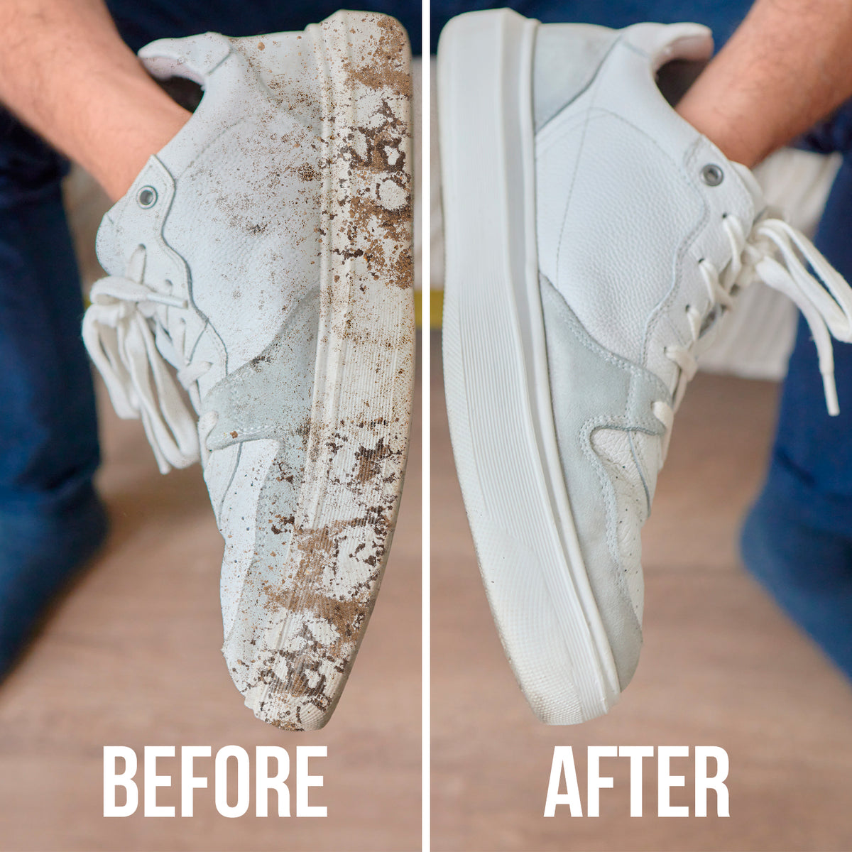 Dirty White How To Make White Sneakers Look New Shoe Cleaning