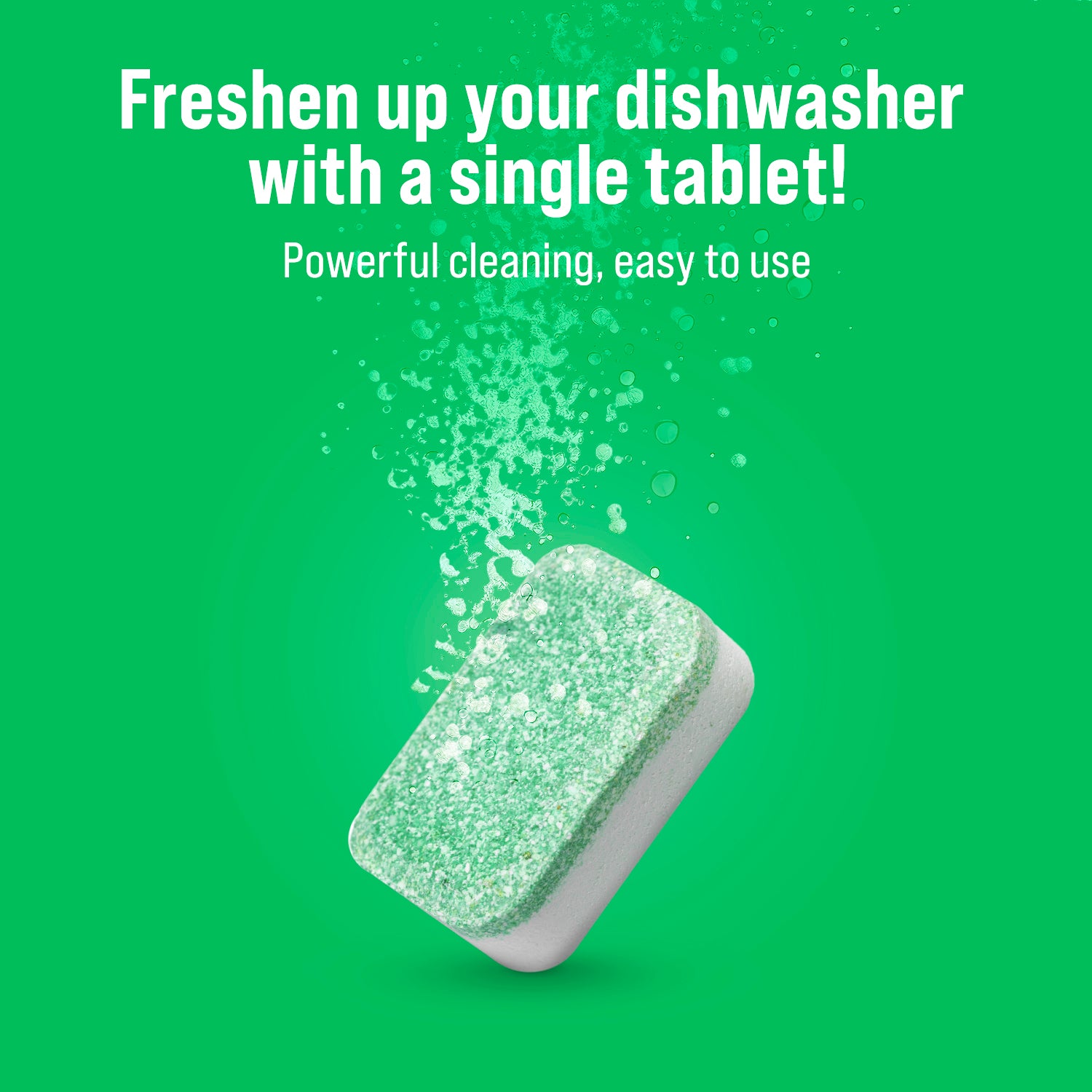 Freshen your dishwasher with a Rockin Green cleaning tablet from an 8-pack!.
