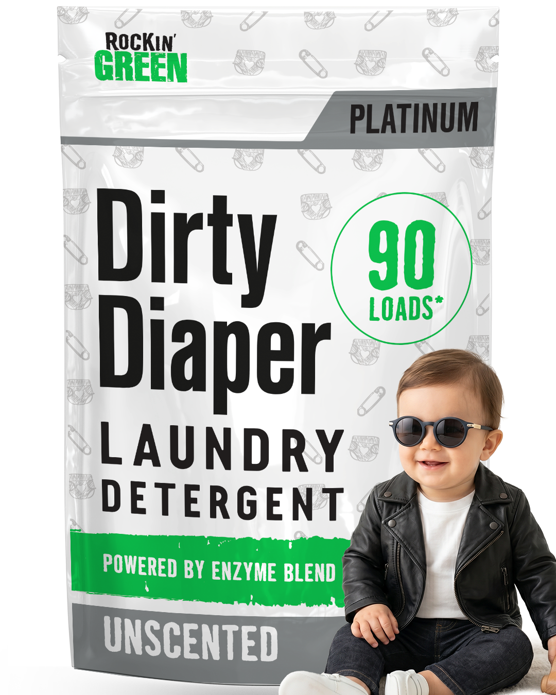 Platinum Series Dirty Diaper Detergent - Rockin Green