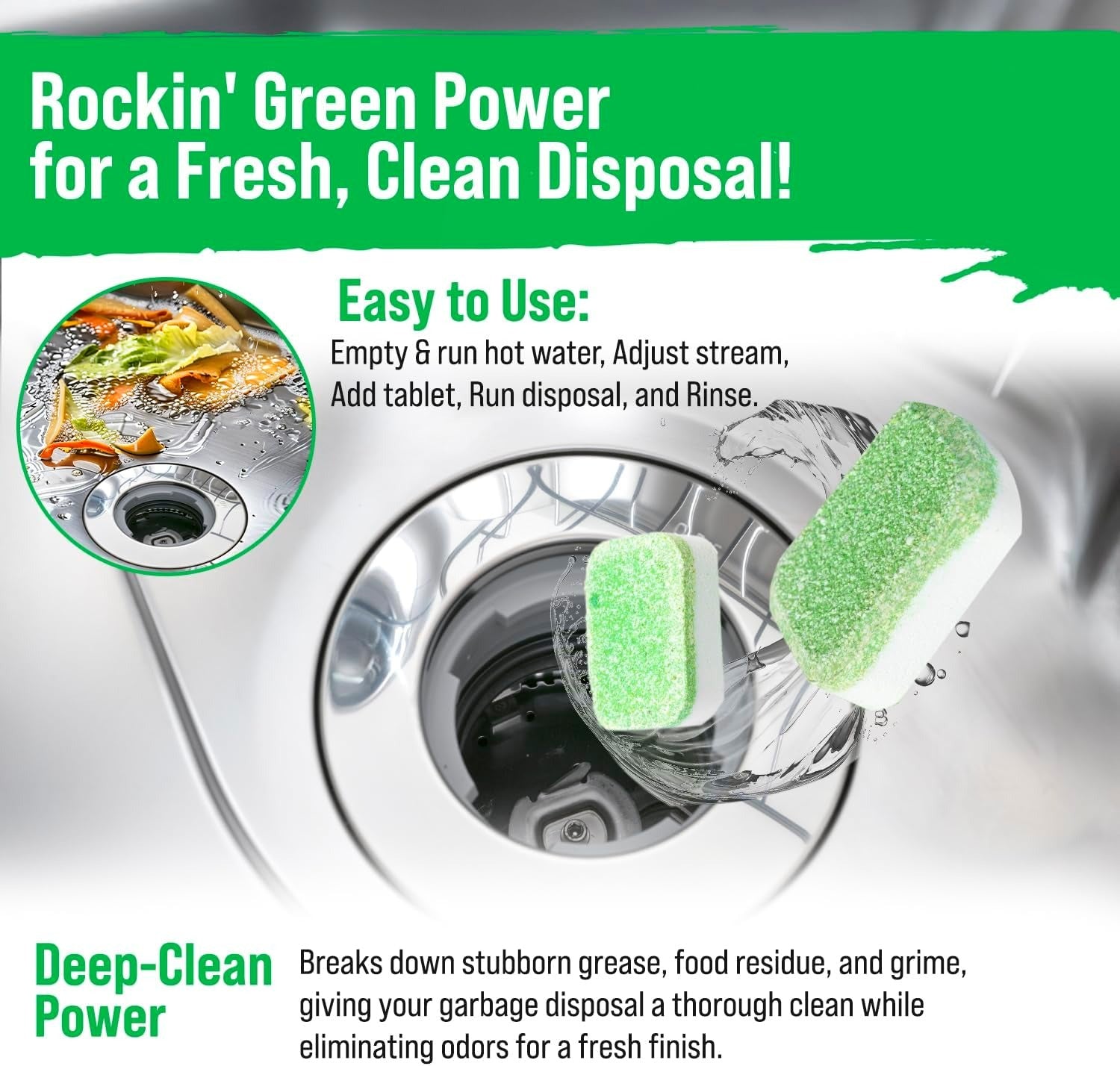 Rockin Green's Rage Against the Appliances - Spring Bundle keeps your sink fresh with every rinse.