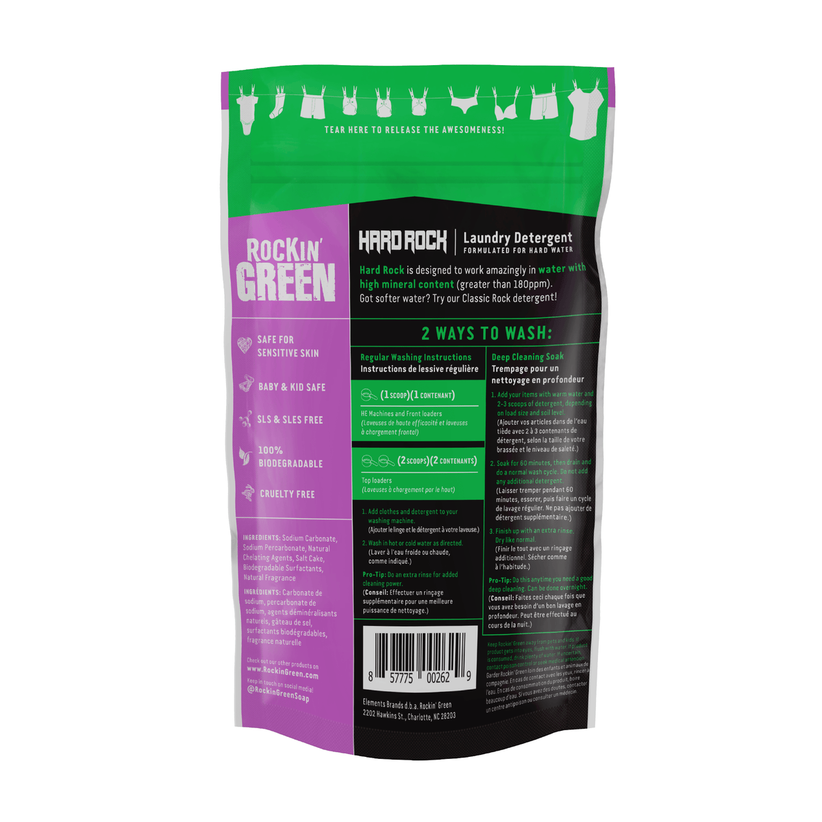 Rockin Green Hard Rock Laundry Detergent Lavender Mint Revival
