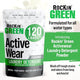 Rockin Greens Active Wear Detergent 120 Loads Platinum Series is plant-powered and suitable for all water types.