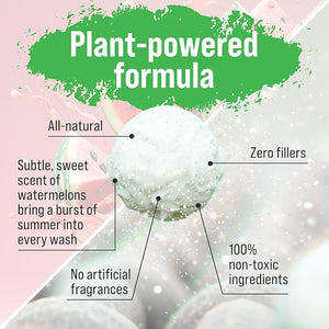 Green splash with Plant-powered ingredients text; features Rockin Green Hard Rock Detergent - (90 loads).