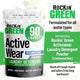 Rockin Green Active Wear Detergent, Freshwood scent, for 90 loads.