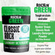 Rockin Green Classic Rock detergent in AC/DSea Breeze with green accents.