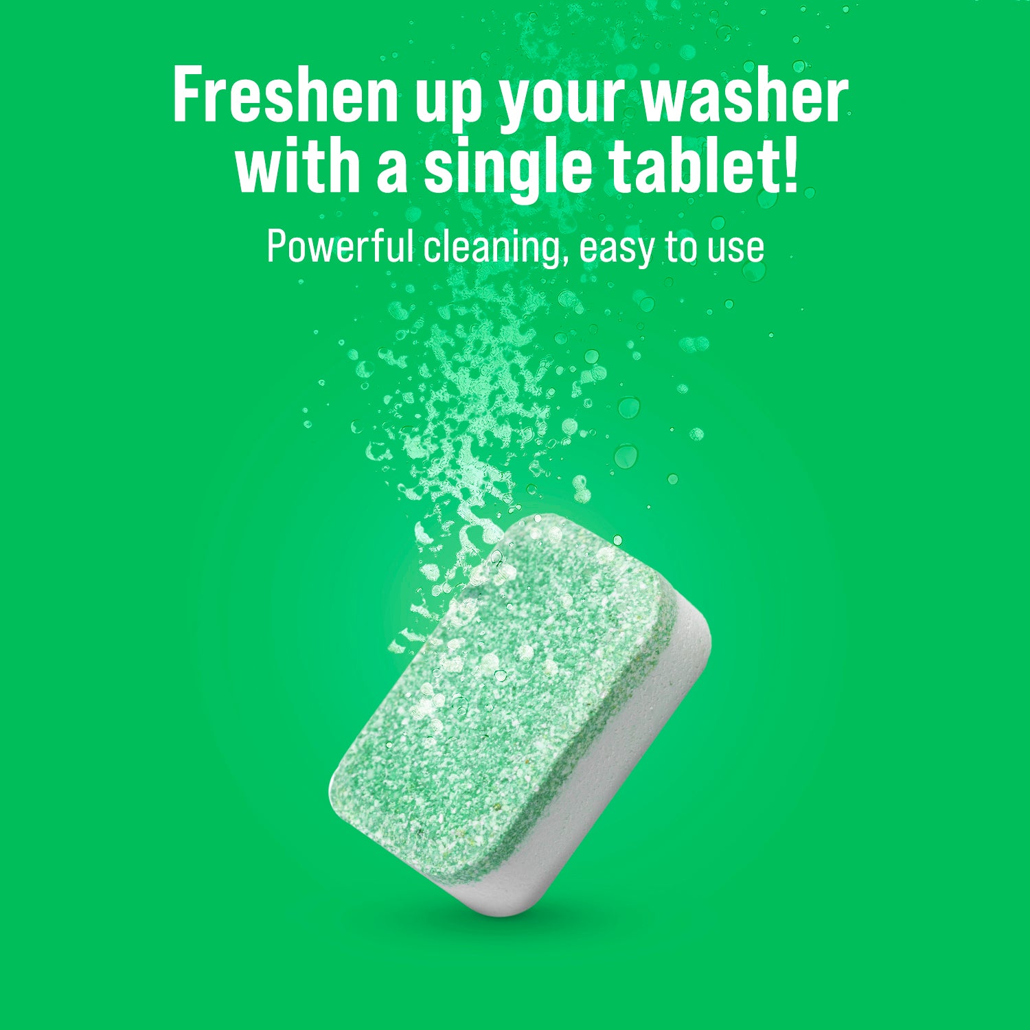 Revitalize your washer with a Rockin Green cleaning tablet from our 8-pack!.