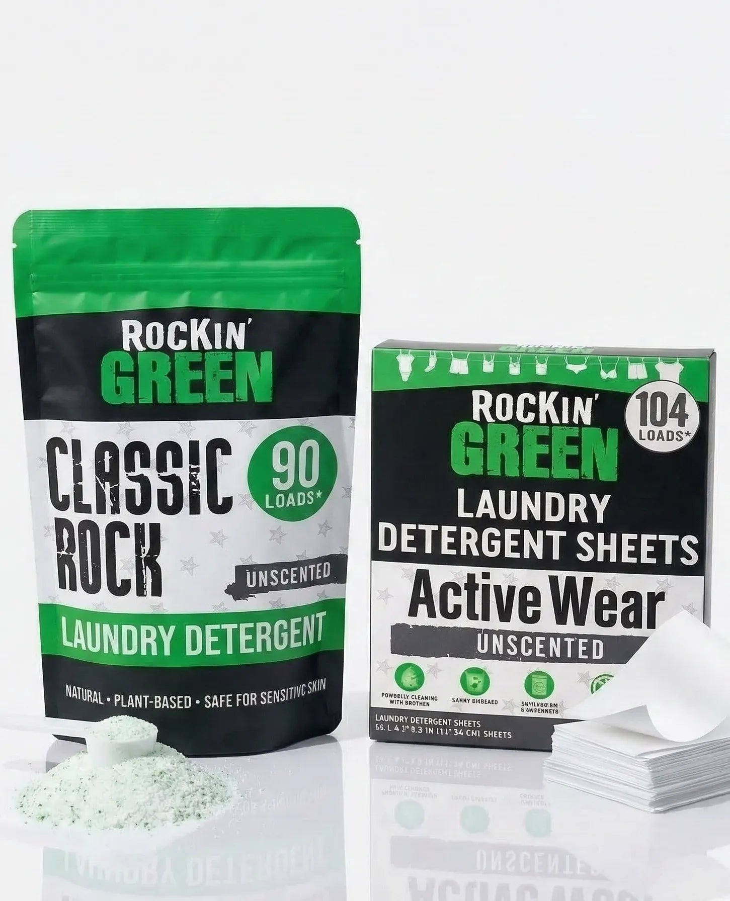 Two Rockin Green options: Another Stain Bites the Dust and Spring Bundle.