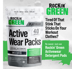 Rockin Green Active Wear Laundry Detergent PODs (40)