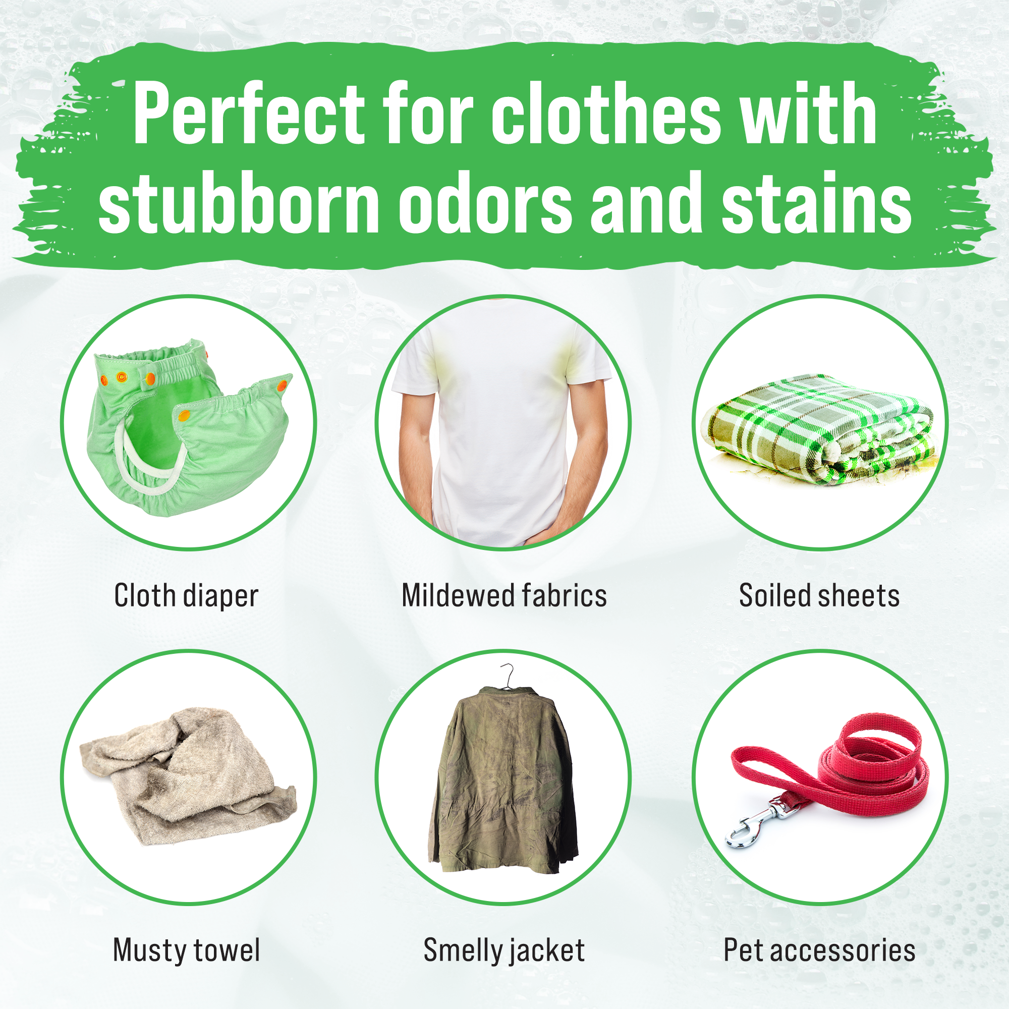 Ideal for tough odors and stains, Rockin Greens Hard Rock Laundry Detergent - AC/DSea Breeze is plant-based.